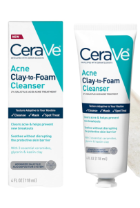 CeraVe Clay To Foam Acne Face Wash